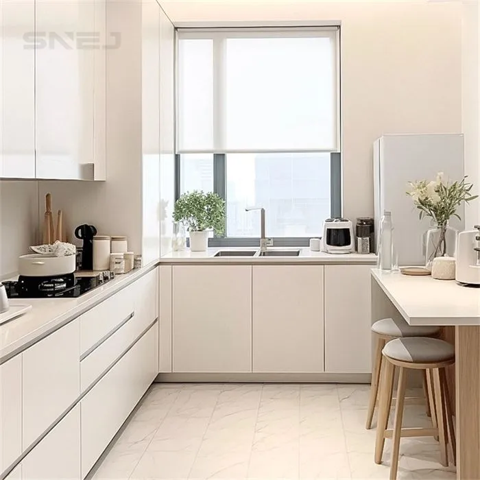 Custom L-shaped Inset Kitchen Cabinets